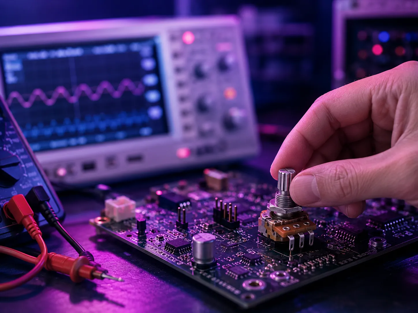 Variable resistors are used in electronic equipment, knob controls, and circuit board testing.